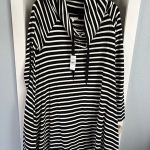 Lou Grey Cowl Neck Dress NWT - Large